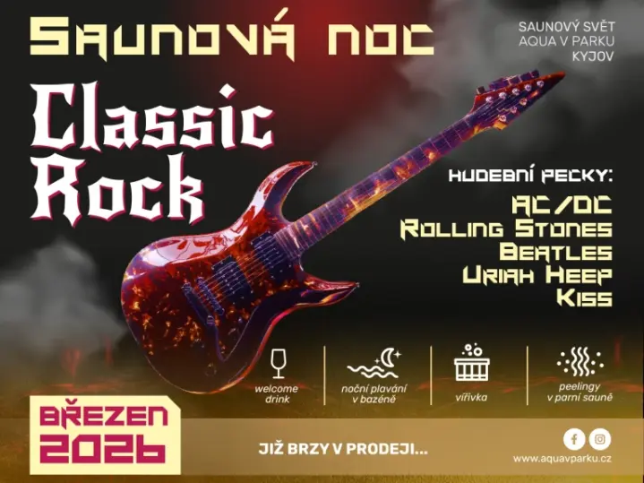 Saunová noc - Aquavparku Kyjov