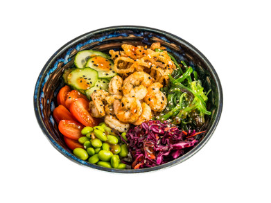 Poke bowl - krevety